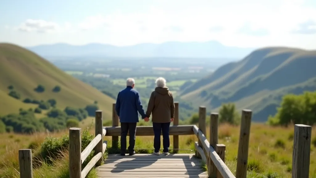 Scenic mountain views and accessible trail in Wicklow National Park
